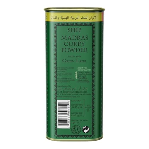 SHIP The Original Madras Curry Powder 250g | 15+ Indian Spice Blend for Veg & Non-Veg Curries | Indian Curry Masala Powder for Cooking | Sabzi & Biryani Masala | Natural & Gluten-Free