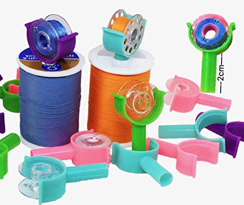 PeavyTailor 12pcs/Pack Sewing Bobbin Small Clips Sewing Tool Accessory Color Thread Clips Holder Tool