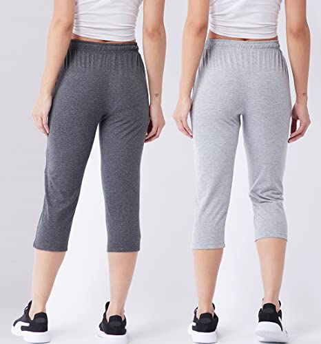 Image of Modeve Women Solid Cotton Blend Capri for summer|| Summer Wear