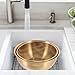 Luxshiny Stainless Steel Colander Basket with Fine Mesh Strainer and Basin for Washing Vegetables Fruits and Rice Kitchen Sink Organizer Tool