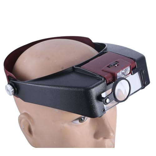Headband-Magnifier-Handsfree-Glass-for-Jewelry-Loupes-Watch-Electronic-Repair-153658X-Lens