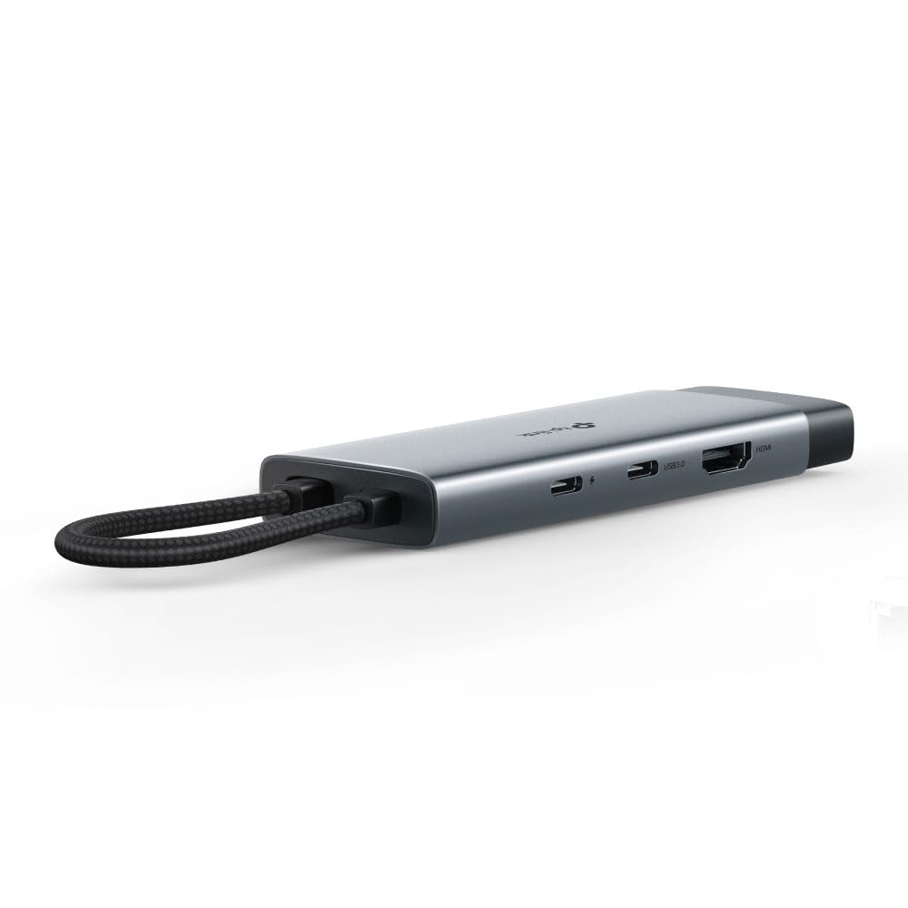 TP-Link UH7020C, 4K 60Hz HDMI, Gigabit RJ45 Port, 100W Hızlı Şarj, SD ve MicroSD Kart Yuvası, 5Gbps Data Transfer Hızı, 7'si Bir Arada USB-C Hub