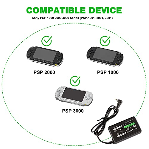 image for Xahpower PSP Charger Bundle, 1 Pack Charger and 1 Pack Battery Compati