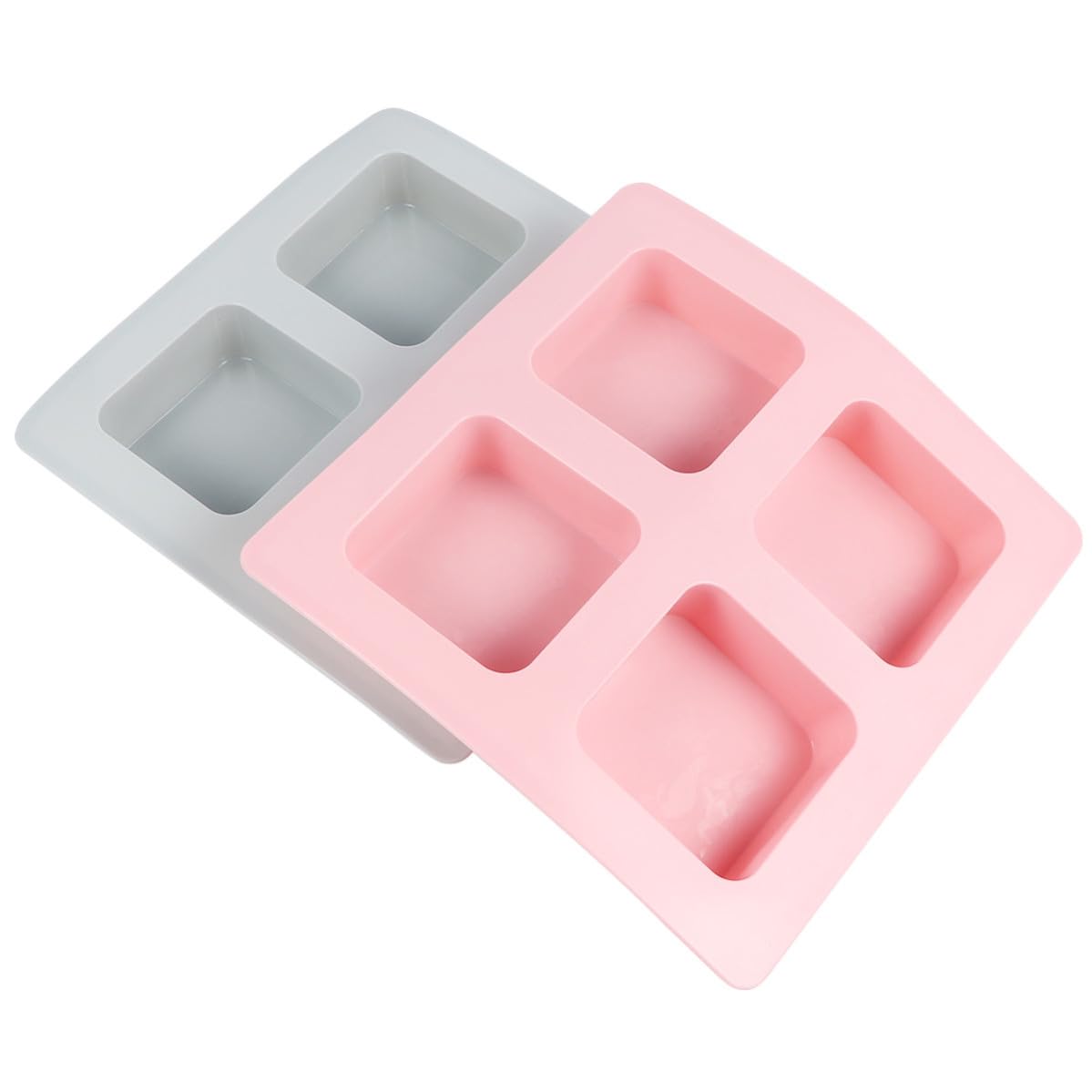 Molde de silicona flexible para jabón y repostería que evita roturas durante el desmoldeo