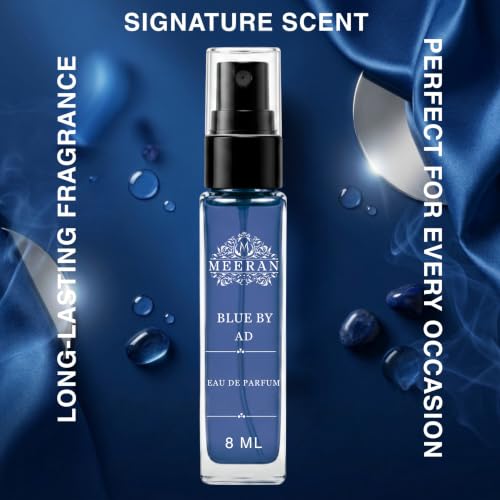 Image of Blue By AD Style Fragrance (8ML) Unisex Eau De Parfum | Long Lasting Luxury Perfume for Men & Women | Premium Pocket Perfume Travel Size | Fresh Everyday Scent | Giftable Mini Perfume Spray