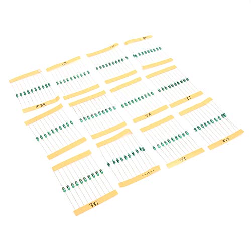 Kuuleyn Inductor de 200 Piezas, Kit Surtido de Inductor de Anillo de Color de 1/4 W, Juego de Inductor de Anillo de Color de 1/4 W con inductancia de 12 Colores para componentes electrónicos