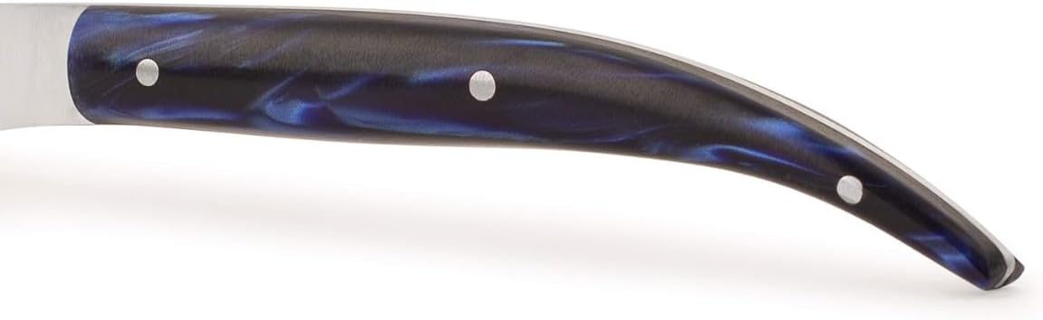 Arcos - Chef Jose Andres Knives | 2-Piece Steak Knife Set. 4 Inch Steak and Meat Knife in Nitrum Stainless Steel. Ergonomic Avant-Garde Blue Marbled Handle