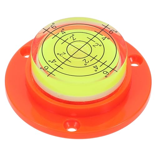 Generic Circular Bubble Level Round Spirit Levels Measuring Tool for Leveling Phonograph Camera Turntable Tripod Telescope Orange, 4.50X4.50X1.50CM, 14H02UPHJ71VF1118TBRD0