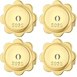 2 pares de pendientes con cierre de plata 925, sin níquel, hipoalergénicos, para mujer