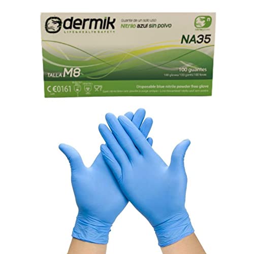 GUANTE NA35 T-M DES.NITRILO C-100 AZUL Cover