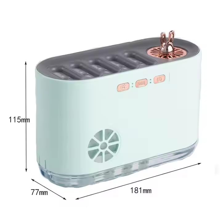 Qawachh Dynamic Sound Pickup Aromatherapy Humidifier Essential Oil Mute Fog Volume USB Aroma Diffusers for Office Home 1