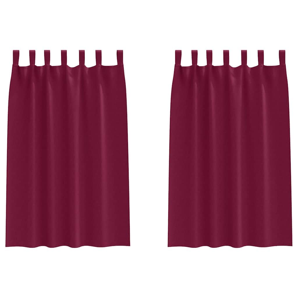 Rideaux occultants pour chambre à coucher créez une ambiance cosy rouge vin