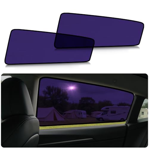 XCBYT Sonnenschutz Auto für Tesla Model 3 (2er Set) | Sonnenschutz Auto Hintere Seitenfenster Baby/Kinder Autofenster Verdunkelung | UV-Schutz Datenschutz | Elektrostatische Selbstklebender