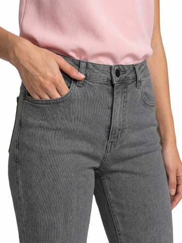 Image of Urbano Fashion Women's Mid Rise Bootcut Washed Jeans Stretchable