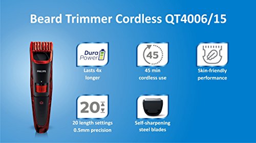 Image of Philips Beard Trimmer Cordless for Men QT4006 /15