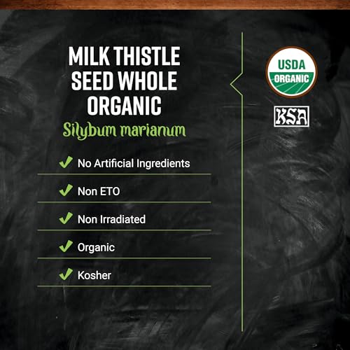 Frontier Co-op Organic Whole Milk Thistle Seed 1lb | 16 Ounce (Pack of 1)
