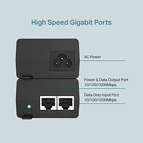 Image of TP-Link PoE+ Injector Gigabit | Non-PoE to PoE Adapter | 802.3at /af Compliant | Up to 30W Power Budget | Wall Mountable | Plug&Play | Up to 100m(328 ft) | UL Certified(POE160S) (Pack of 2)