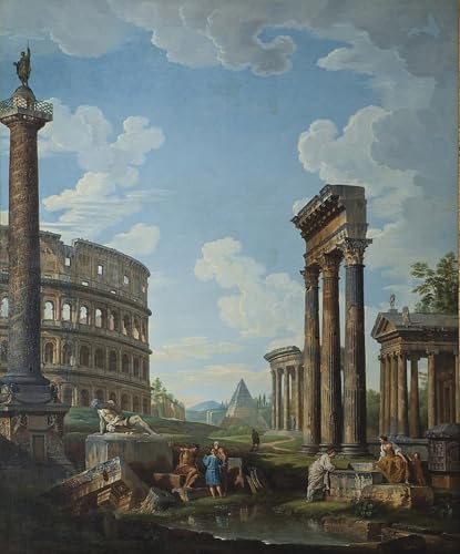 Images de peintures romaines Pannini pour habiller un grand mur blanc vide avec style