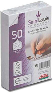 Pack of 50 White Business Envelopes 90 x 140 cm 100 g/m² Gummed