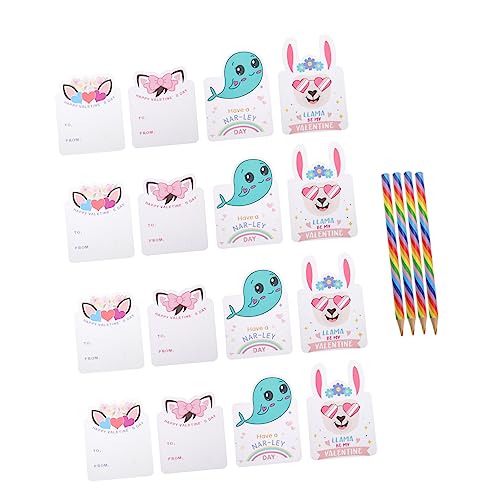 NUOBESTY 1 Juego Tarjeta de felicitación infantil juguetes Sobres felpa obsequios cumpleaños infantiles tarjeta cumpleaños tarjetas de san valentin intercambio de golosinas para papel