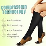 Copper Compression Socks 15-20 mmHg for Men & Women 8 Pairs – Circulation Support for Nurses, Travel, Running, Hiking, Soccer - Image 5