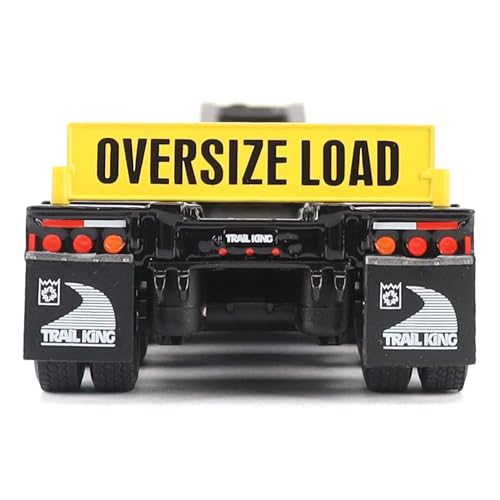 Replica trailer Trail King TK120 1:50 escala negra miniatura 3