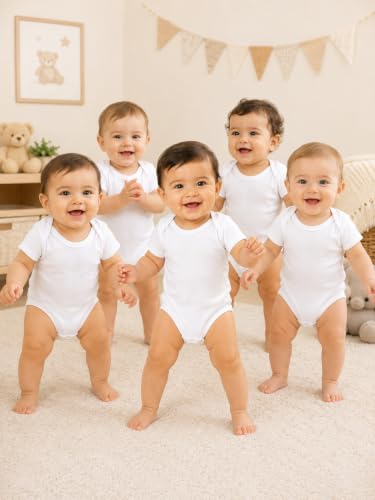 Image of TuddyBuddy 100% Cotton Multi Color Rompers /Bodysuits for Baby Boy & Baby Girl