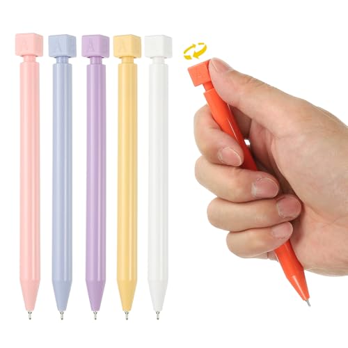 PATIKIL Juego de 6 Bolígrafo Rollerball 0.5mm Tinta Negra miniatura 1