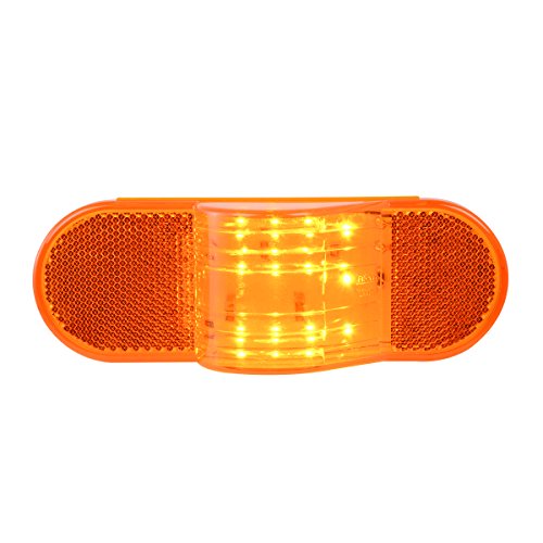 GG Grand General 79995 6 inches Oval Side Amber LED Marker/Turn/Clearance Light w/Reflector for Trucks, Trailers, RVs, Buses, Utility Vehicles
