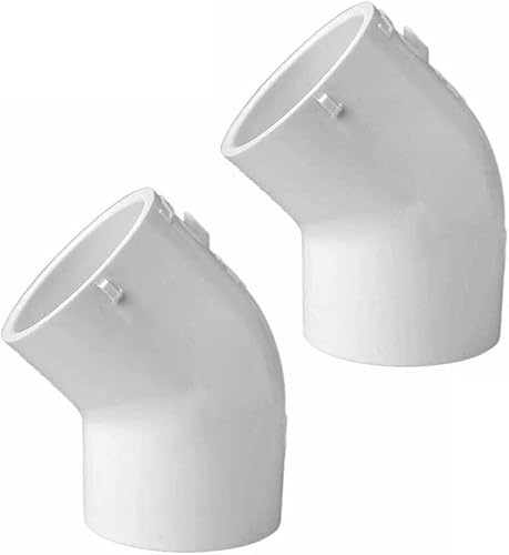 MaxLLTo Reemplazo 1-1/2 pulgadas X 1-1/2 pulgadas Slip X Slip PVC 45 grados codo SCH 40 para PrimeX 88276 (paquete de 2)