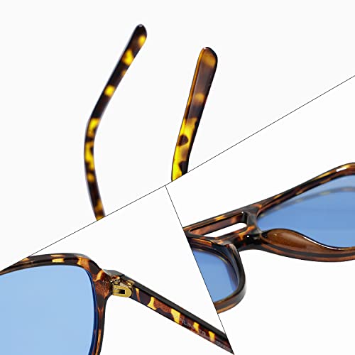 Image of VANLINKER Retro Vintage 70s Square Aviator sunglasses for women men VL9611X