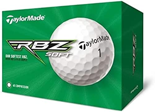 TaylorMade Distance+ Golf Balls 2021, White & RBZ Soft Dozen Golf Balls, White,2021