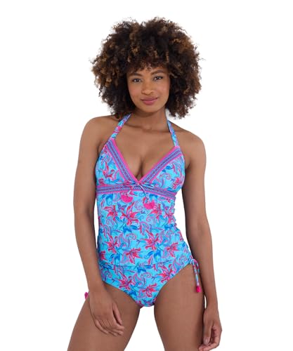 Haut de tankini dos nu à imprimé exotique pour sublimer le bronzage