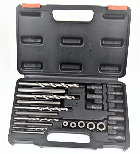 Hoteche 25 Pc Screw Extractor Drill Bit And Guide Set 700540 #TOP28