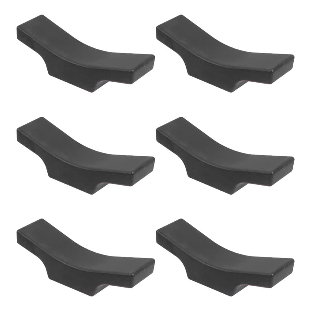 Hemoton Dining Table Decor 6Pcs Chopsticks Holder Rest Spoon Stand Rest Rack Server Utensil Rest Spatula Holder for Kitchen Cooking Stove Dishwasher Black Japanese Decor