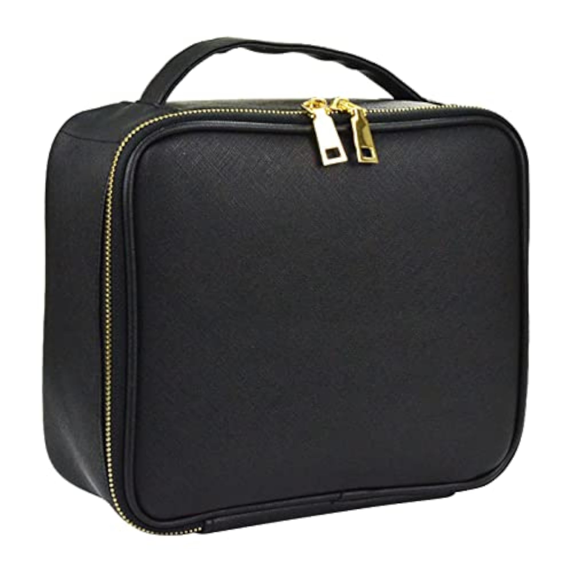 Makeup Cosmetic Bag Container Washable Organizer Portable PU, Black