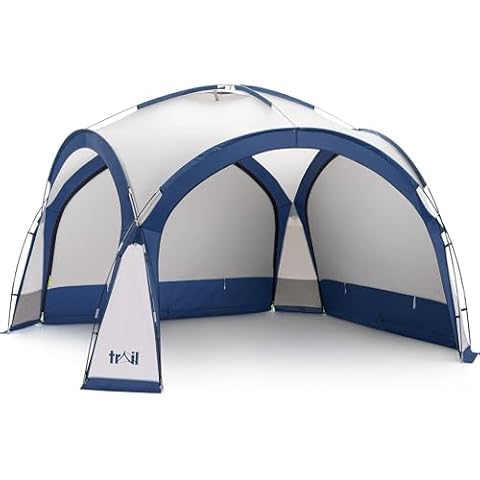 Trail Dome Gazebo with Zip Away Sides Cover