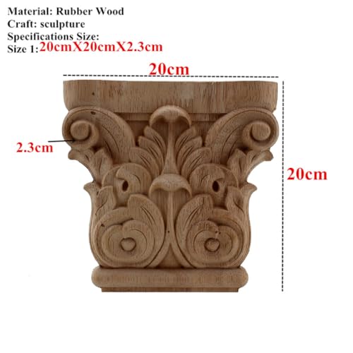 Apliques de madera tallados a mano LVTFCO 20cmX20cm para alta decoración de interiores 2