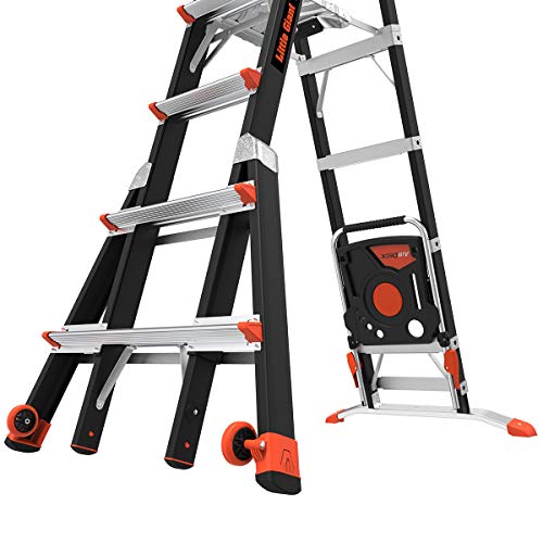 Little Giant Ladder Systems 15131-001 Select Step 6 to 10-Feet Adjustable Fiberglass Stepladder