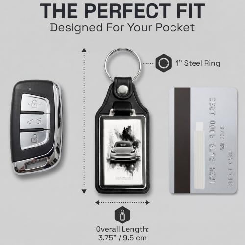 Image of Brotherhood Car Key Chain for Model Y - Classic Gift Men Women