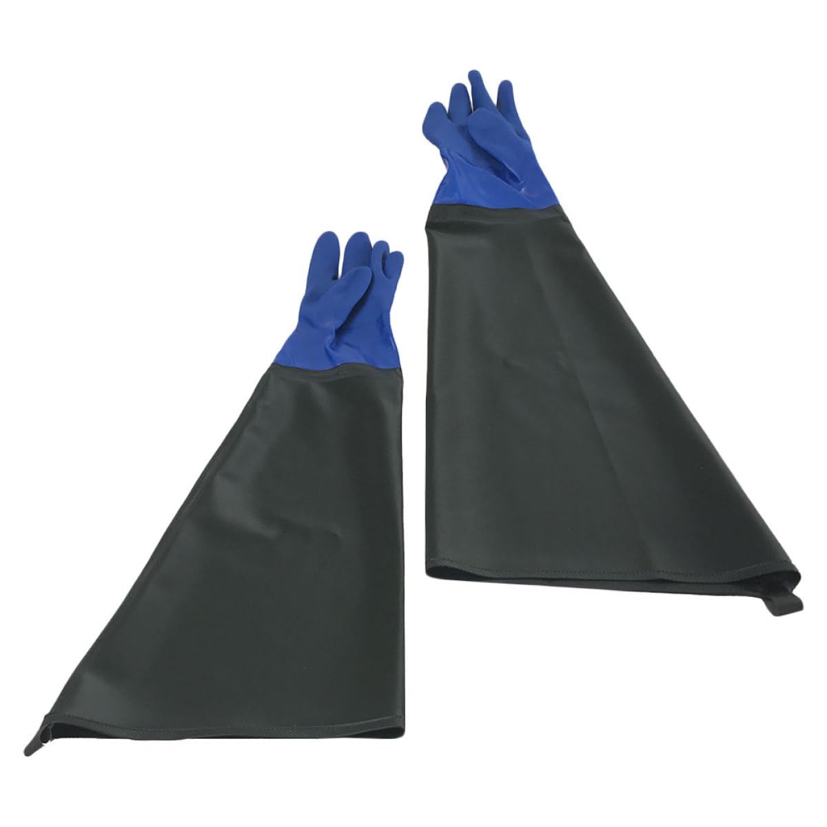 TIDTALEO Guantes de PVC Industriales Resistentes al Aceite y Ácido Antideslizantes Impermeables Talla Larga en Color Verde Militar para Trabajo Químico Limpieza y Protección