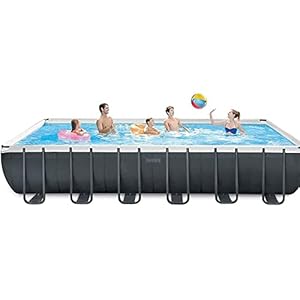 Rond zwembad met metalen frame, bovengronds zwembad voor zomerwaterpret Kinderen Familie Outdoor Indoor Activiteit Familiezwembad