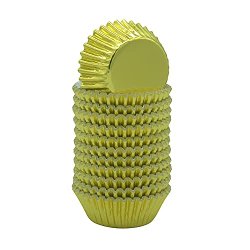 Huaswan Gold Foil Cupcake Liners Mini Paper Baking Cups For Wedding, Party And More, 240-Count #TOP26
