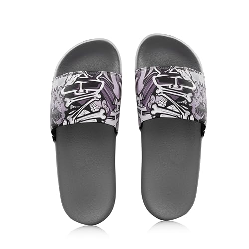 Image of ARVAN Mens Multicolour Graphic EVA Sliders | Lightweight Slip-On Slippers with Cushioned Sole | Casual Open-Toe Slides