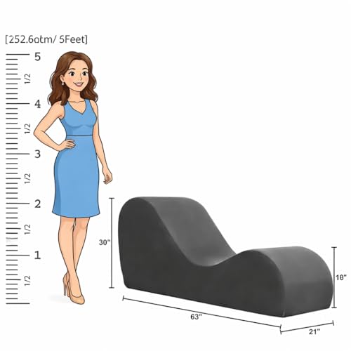 Image of INNOWIN 245 Position Sofa | Chaise Lounge Chair | Yoga Chaise Lounger with Cushion for Living Room and Bedroom, Tantric Pose Lounger (Blue)