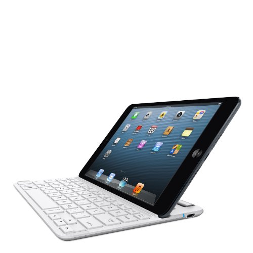 Belkin QODE Fast Fit Bluetooth Wireless Keyboard Case for iPad mini and iPad mini with Retina Display, White/Silver (F5L153ttC01)