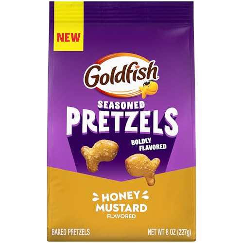 Goldfish Honey Mustard Seasoned Pretzels, 8 Ounce Bag