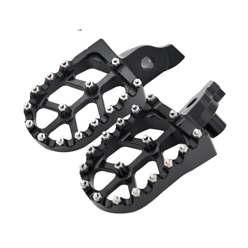 Repose-pieds moto noirs universels pour Suzuki RMZ 250 2007-2009 et RMZ450