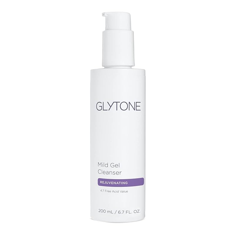 GLYTONE Gel de Limpeza Facial Suave com Ácido Glicólico 4,7%, Vegano e Sem Fragrância, 198 mL