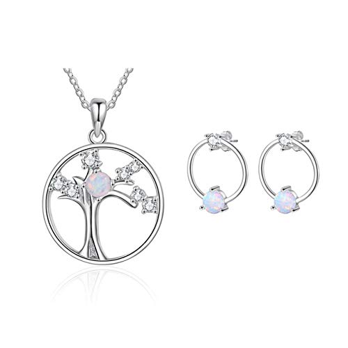 Boucles d'oreilles circulaires et collier argent 925 contre la peau sensible
